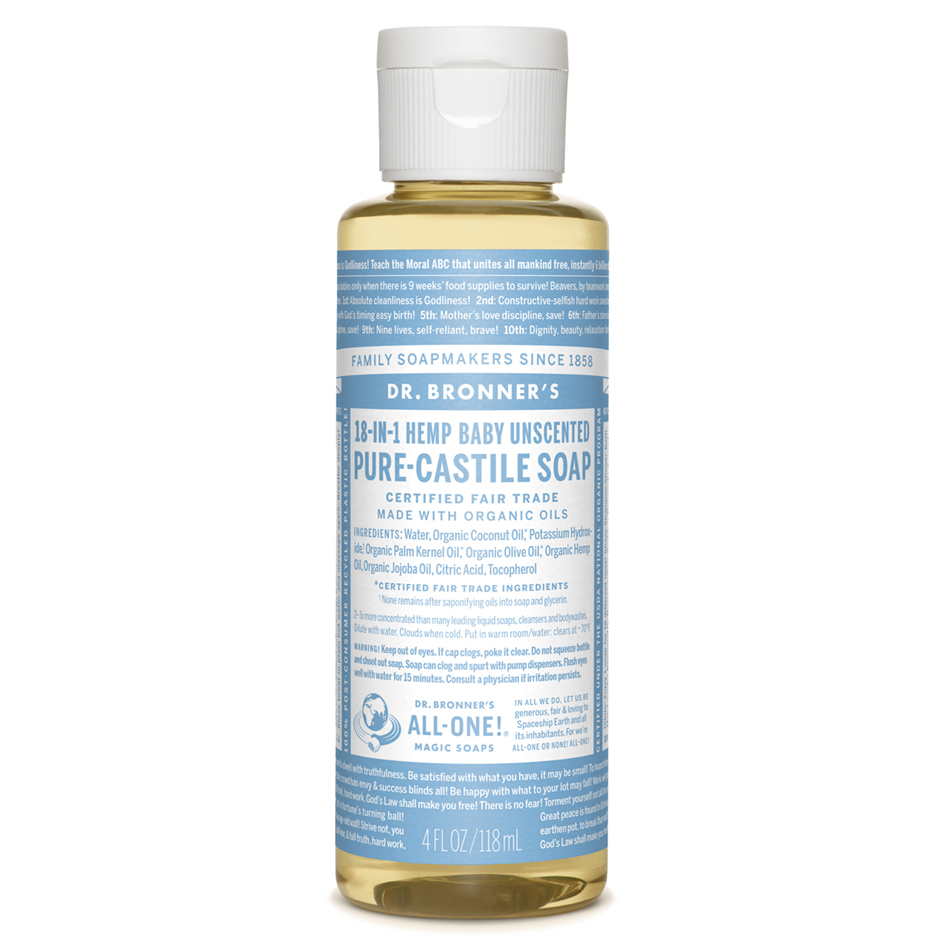Baby Unscented Pure-Castile Liquid Soap - 118 ml