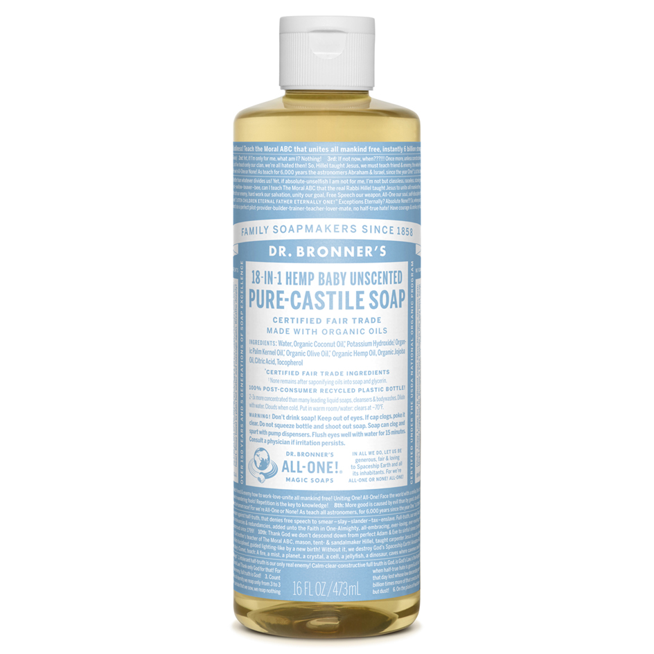 Baby Unscented Pure-Castile Liquid Soap - 473 ml