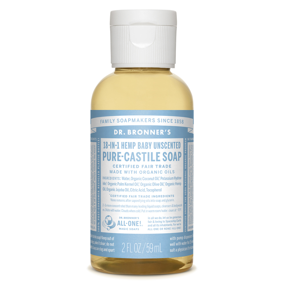 Baby Unscented Pure-Castile Liquid Soap - 59 ml