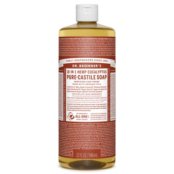 Eucalyptus Pure - Castile Liquid Soap - 1 L