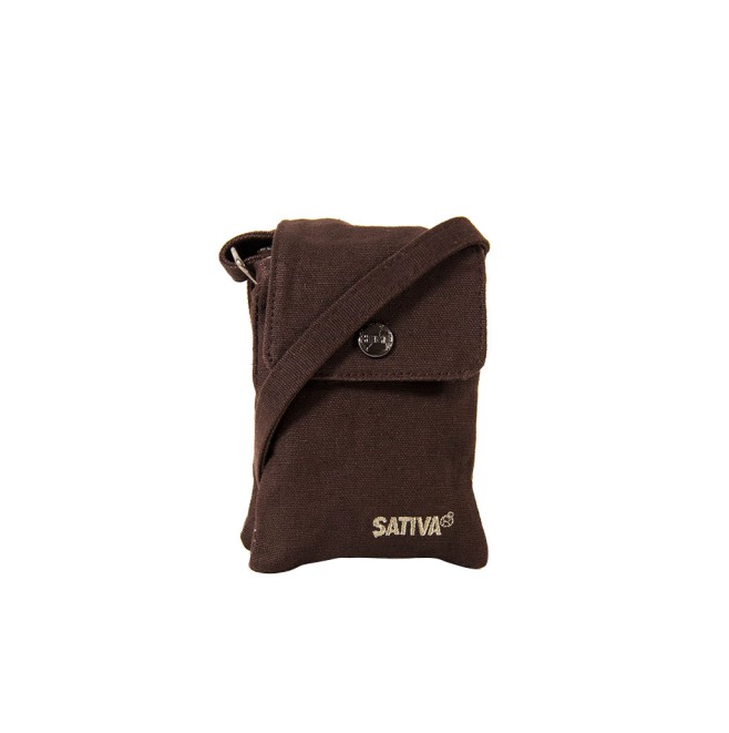 Hemp Mini Shoulder Bag - Brown