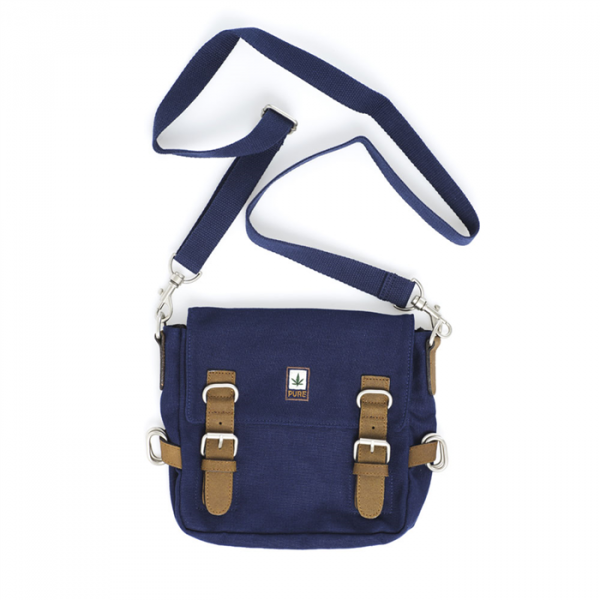Hemp Shoulder / Belt Bag - Blue-0