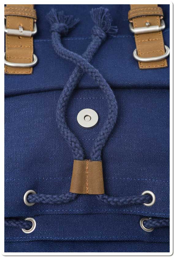 Hemp Mini Backpack - Blue-1827