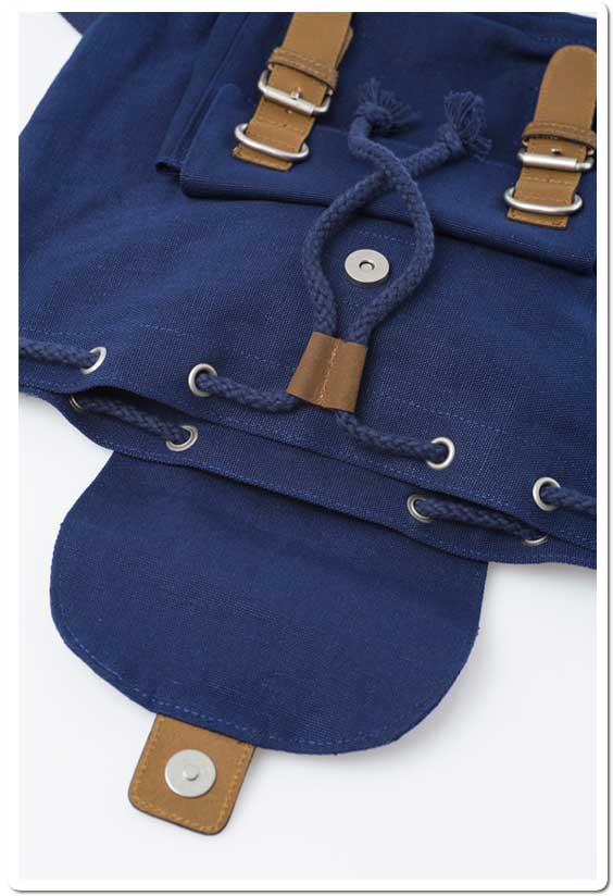 Hemp Mini Backpack - Blue-1826