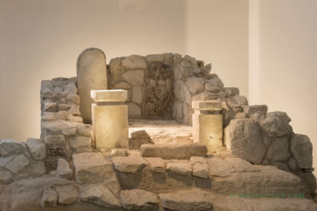 750 BCE: Cannabis offerings in “Holy of Holies” canaanite temple.