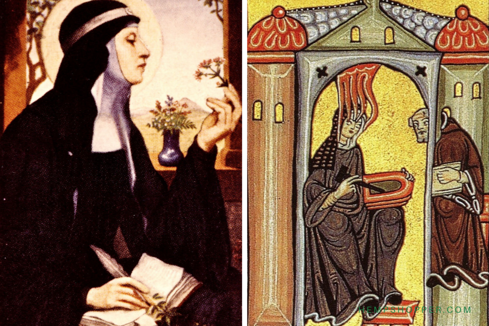 1098 – 1179: St.Hildegard Grows 'Cannabus' In Her Herbal Garden