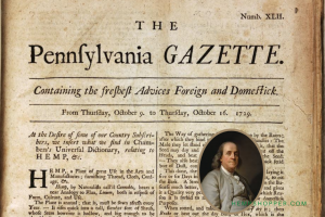 1750: Benjamin Franklin’s first paper mill was fuelled by hemp