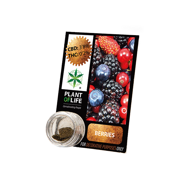 Buy Berries Solid 3.8% CBD 1 g
