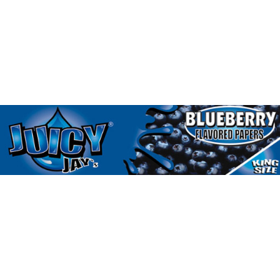 Juicy Jay's Blueberry King Size rolling papers booklet - Juicy Jay