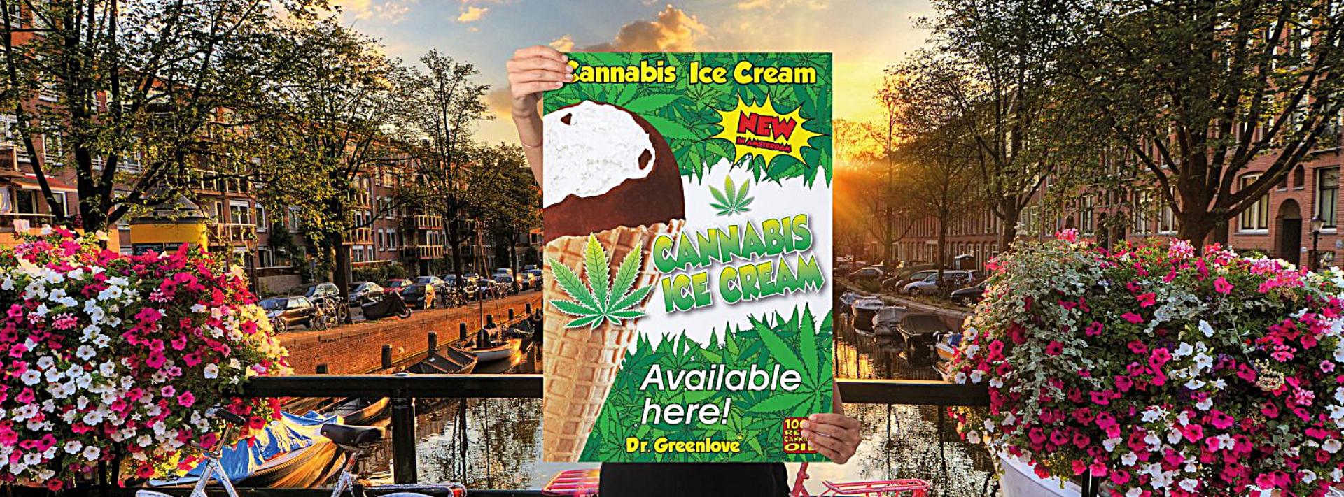 Dr. Greenlove Cannabis Ice Cream Amsterdam Canal