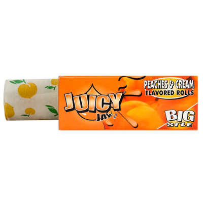Juicy Jay's Peaches & Cream King Size rolling paper roll - Juicy Jay