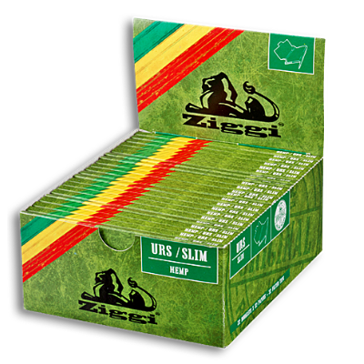 Ziggi - King Size Slim Hemp Rolling Papers Plus Filter Tips display - Zigiii