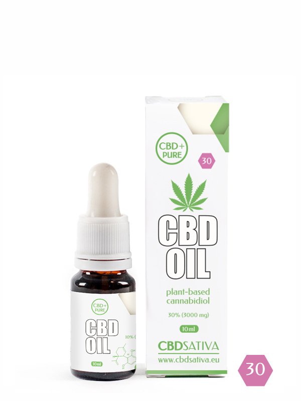 CBD Pure 30% (3000 mg) Hemp Oil 10 ml - CBD Sativa