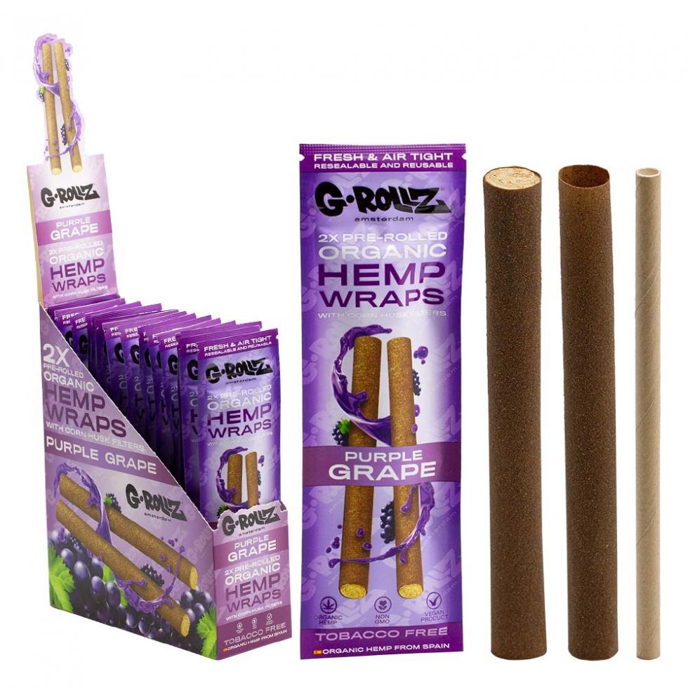 Hemp Pre-Rolled Wraps Purple Grape / G-Rollz