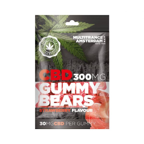 Strawberry Flavoured CBD Gummy Bears (300mg)